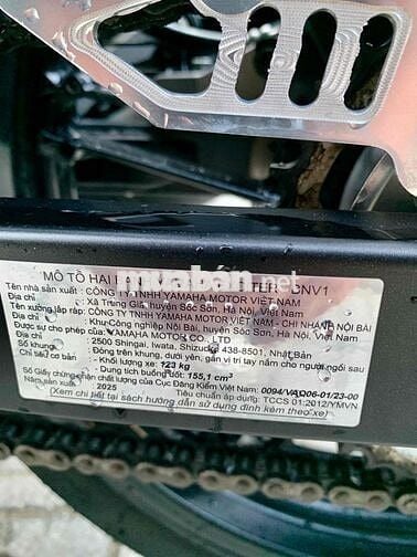Yamaha Exciter 155 ABS 2025 Xanh Bạc Odo 2000 km