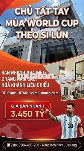 Nhà 2 tầng Kiệt Nam Cao, Hoà Khánh Nam, sát đại học Duy Tân mới
