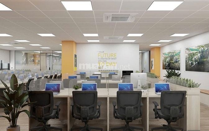 Cho thuê VP tòa nhà Tây Hà - 19 Tố Hữu, DT 180m2 full nội thất, giá 50