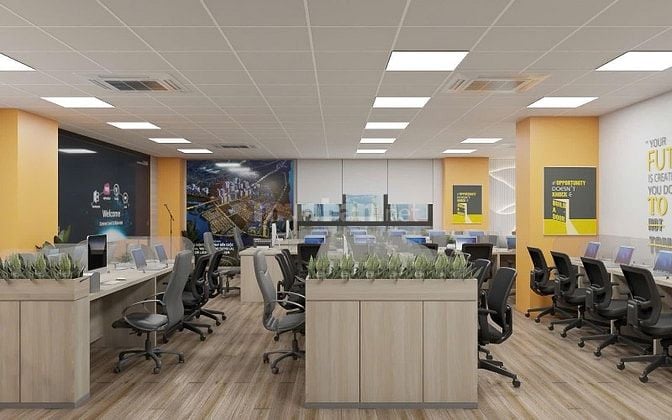 Cho thuê VP tòa nhà Tây Hà - 19 Tố Hữu, DT 180m2 full nội thất, giá 50