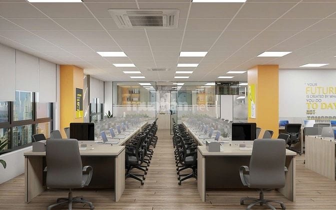 Cho thuê VP tòa nhà Tây Hà - 19 Tố Hữu, DT 180m2 full nội thất, giá 50