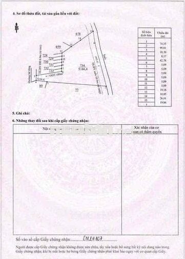 Bán Mãnh Sào 5.166m2 có sẵn thổ cư 100m