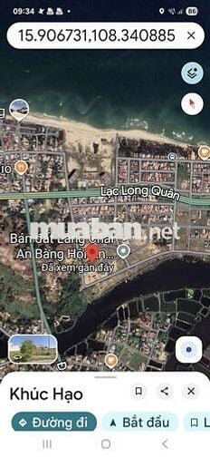 Chính chủ cần bán đất gần biển An Bàng, sát sông Trà Quế, Hội An