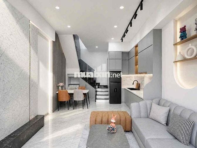 Nhà phố full nội thất - Hẻm ba gác cách hẻm xe hơi 50m - Sát quận 1