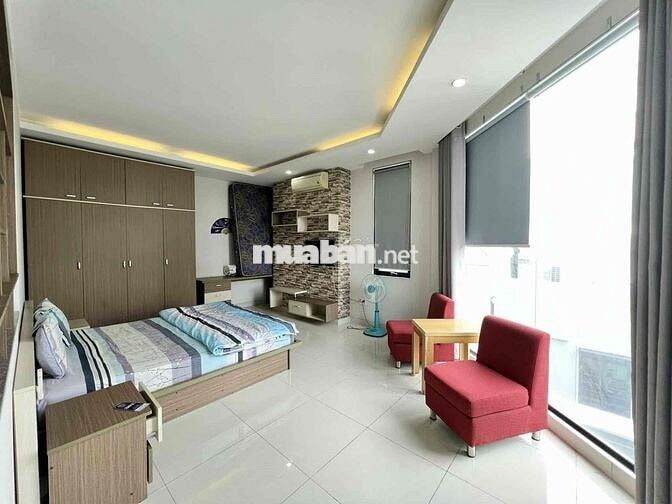 CHO THUÊ CĂN HỘ 1PN MẶT TIỀN VIEW KÍNH FULL_NỘI THẤT GẦN ĐẠI HỌC HUTEC