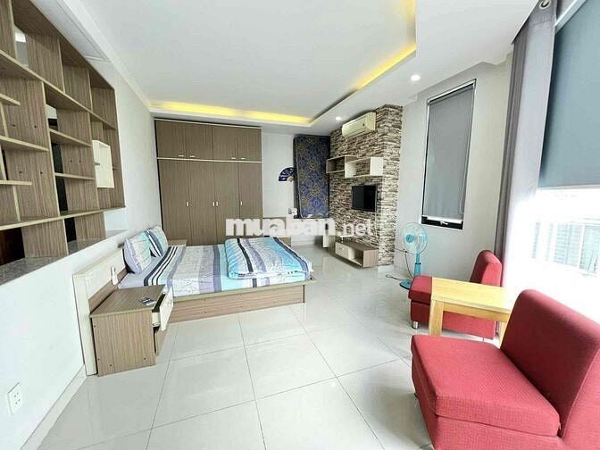 CHO THUÊ CĂN HỘ 1PN MẶT TIỀN VIEW KÍNH FULL_NỘI THẤT GẦN ĐẠI HỌC HUTEC