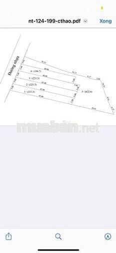Chính chủ cần bán, 200m2 đất xã đá bạc châu đức, thổ cư 80m2 giá 730tr