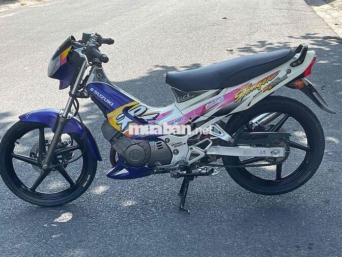 Suzuki Stinger 120 5 số Trắng Tím Hồng