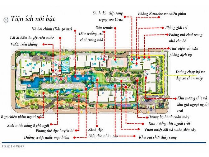 Bán Căn hộ Sky Villa tại Feliz en Vista gồm 4 phòng ngủ tầng cao 181m2