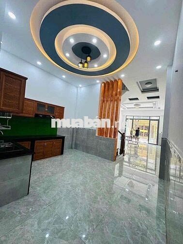 nhà mới 💯 4,5x14m 4 tầng 4PN 4WC, hẻm 6m gần chợ Bình Thành,