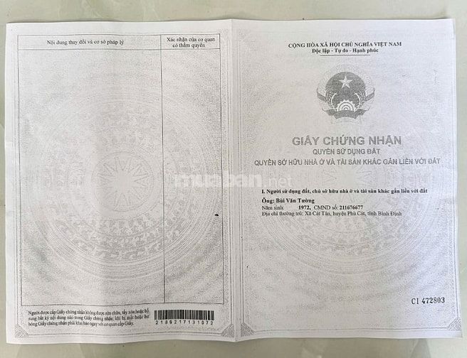 ĐẤT LIỀN KỀ NHÀ NƯỚC PHÂN LÔ BÁN NỀN - NGAY CHỢ PHÚ GIA