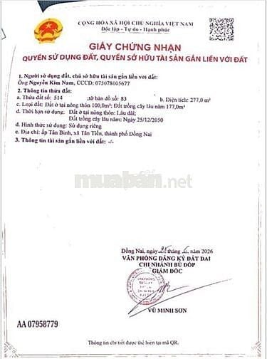 SIÊU HOT ! CHÍNH CHỦ BÁN 4 THỪA ĐẤT ĐẸP 🔥Phù Hợp Cho Mọi Gia Đình