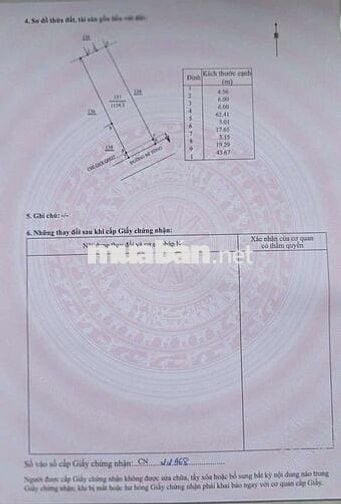 Bán đất thổ cư tại Suối Dầu, Khánh Hòa.