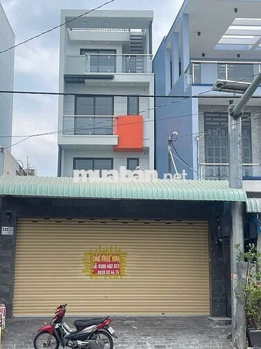 Nhà nguyên căn mới xây, 12tr MT T.trệt: 6m2x21m, 1Trệt, 3Lầu, 3PN, 4WC