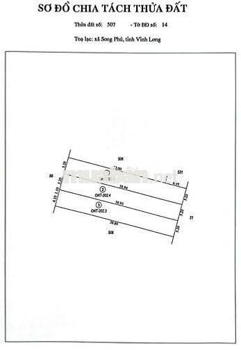 Đất thổ cư mặt tiền đường, đối diện trường THPT Song Phú