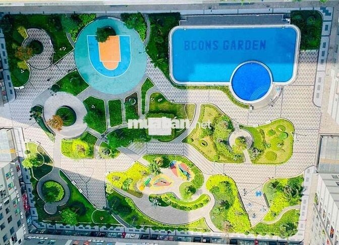 Cho thuê căn 2pn,1wc, ban công Bcons Garden - 5,5triệu, nhiều nội thât