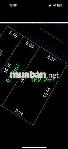 Đất thổ cư mặt tiền khu dân cư ngang hơn 8m
