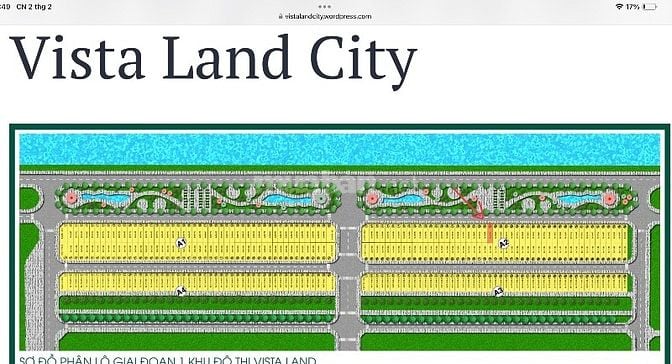Bán nền A2-24 Vistsland 5x18 Mt view kênh Thầy Cai