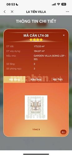 LA TIÊN VILLA – BIỆT THỰ BIỂN ĐẲNG CẤP, GIÁ CHỈ TỪ 15 TỶ/ căn 