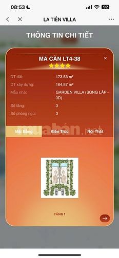 LA TIÊN VILLA – BIỆT THỰ BIỂN ĐẲNG CẤP, GIÁ CHỈ TỪ 15 TỶ/ căn 