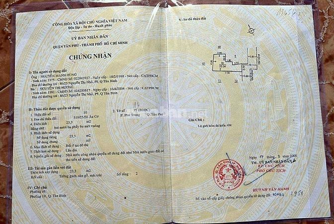 Chính chủ bán nhà 3Tầng tại Âu Cơ Tân Phú
