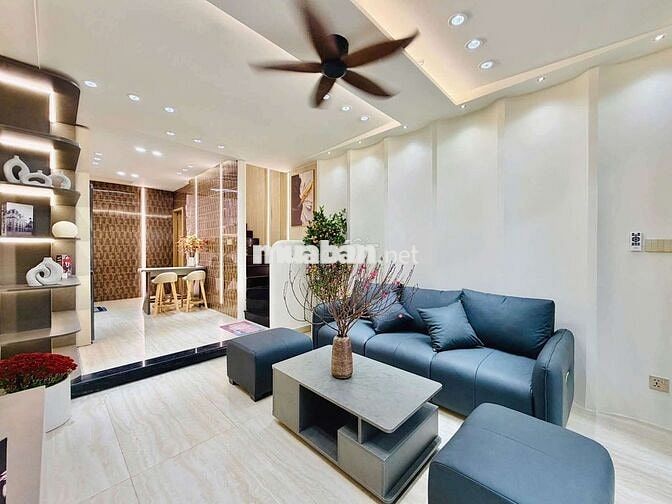 Nhà mới xây hẻm 1trục 1411 Phan Văn Trị giá 6ty55 
