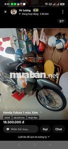 Honda Future 1 2001 Xám 68.000 km