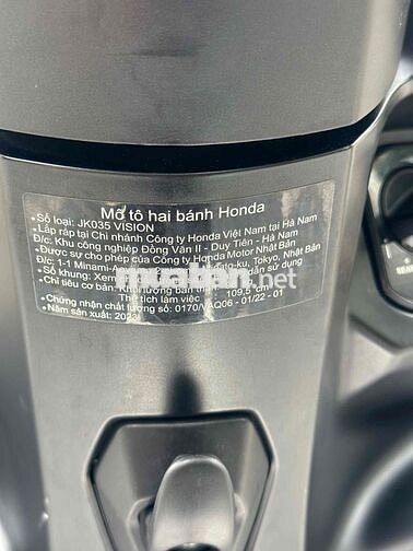 Honda Vision 2023 Đen 12000 km