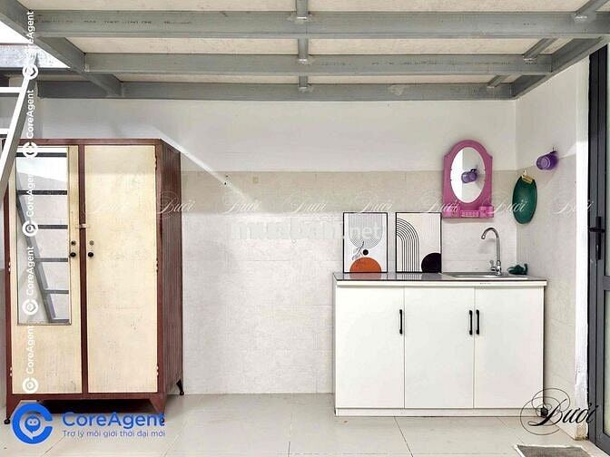 Cho thuê phòng gác full NT nằm giữa Huit - Văn Hiến ngay chợ Tân Hương