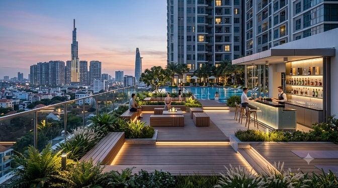 SỐNG CHUẨN RESORT TRÊN KHÔNG – CĂN HỘ TẦNG CAO VIEW HỒ BƠI JASMINE