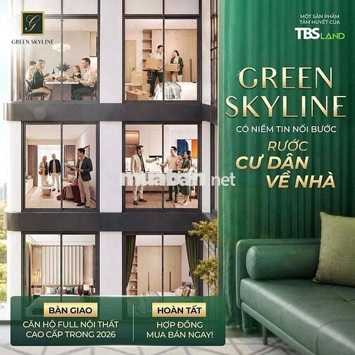 GIỎ HÀNG MỞ BÁN MỚI NHẤT CĂN 2PN2WC Full NT GIÁ 3,85 tỷ Green Skyline