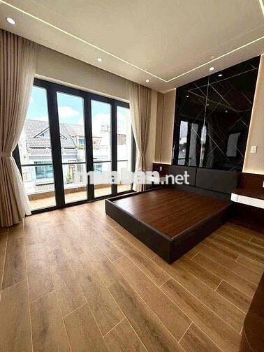 Nhà Mới 4 Tấm Lô Tư Ngang 6m Sát Quận Tân Phú Hạ 300Tr