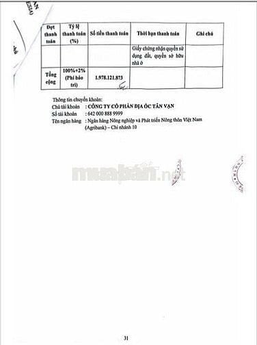 Chuyển Nhượng Căn 2PN1WC Fresia Riverside R1 View Sông đã TT 650tr