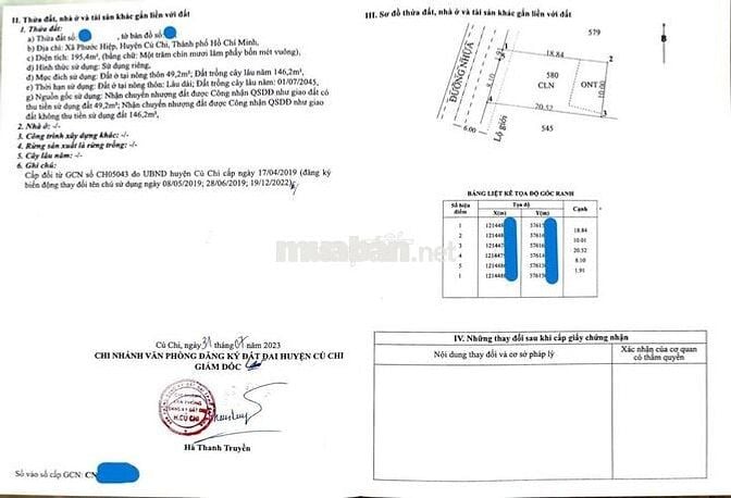 200m2 đất đường Basa, sau KCN Tây Bắc, Củ Chi, giá 760 triệu, sổ riêng