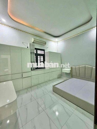 nhà 2 lầu 1 trệt Bình Chuẩn,có nội thất,đường 7m đậu ô tô