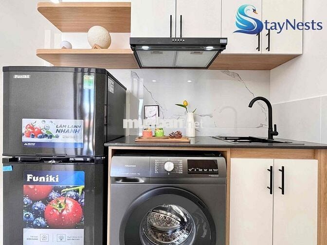 STUDIO BAN CÔNG - FULL NỘI THẤT NGAY CHỢ TÂN HƯƠNG - NHÀ MỚI 100%