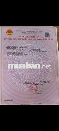 dat thổ cư 110m². củ Chi, đường nhựa lớn 2.5ty