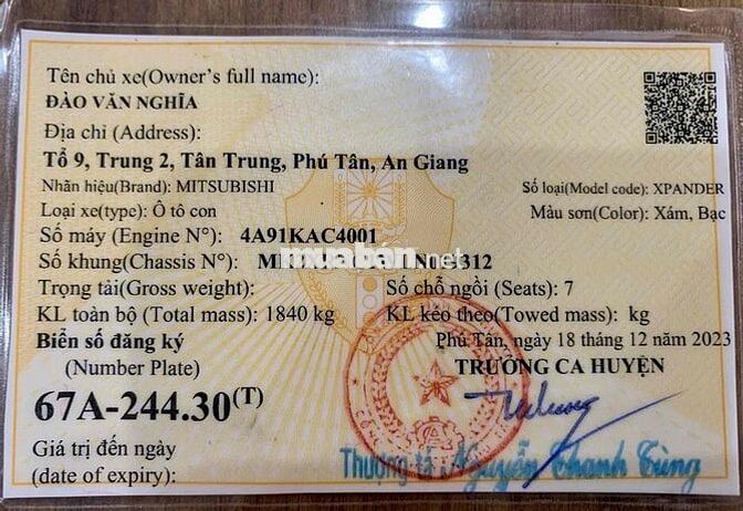 XPANDER CROSS 2021 Nhập Indonesia HỖ TRỢ BANK 65%