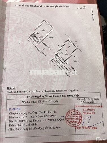 CHÍNH CHỦ KẸT TIỀN BÁN CĂN NHÀ NHỎ HẺM XE HƠI Ở QUẬN 8