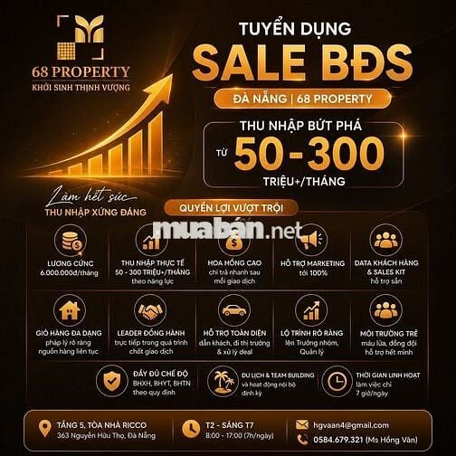 🚀 [ĐÀ NẴNG] 68 PROPERTY TUYỂN DỤNG SALE