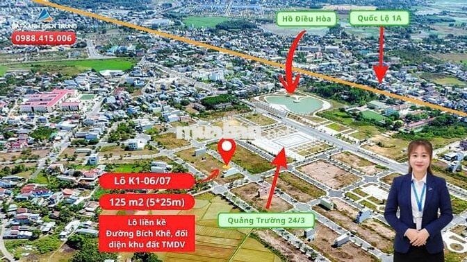 Bán lô K1.06 đối diện Quảng Trường, khu TMDV, Bích Khê - An Điền Phát