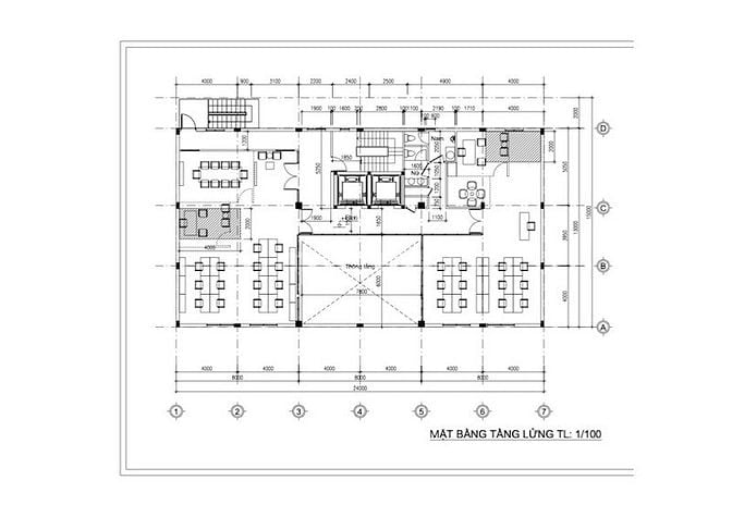 Cho thuê toà văn phòng Thạnh Mỹ Lợi Q2, DTSD 2.305m2, 1 hầm + 7 tầng