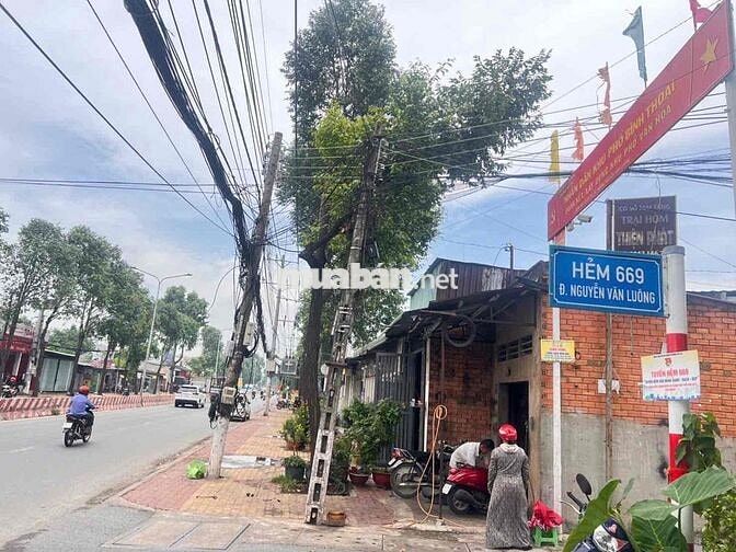 Bán đất tặng Nhà cấp 4 Phú Lợi giá êm,2 mặt tiền trước sau thoáng TDM