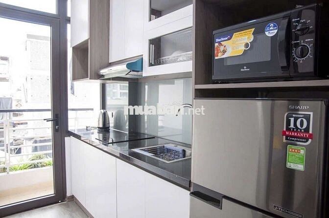 Cho Thuê Căn Hộ Dịch Vụ - 1PN Tách Bếp 55m2 - Ban Công - Nơ Trang Long