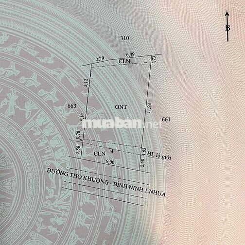Thổ cư 9x17 mặt tiền nhựa xe tải gần chợ trường