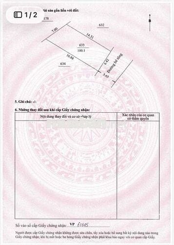 TDP Giáng Đông , 100m2 ODT . bê tông 5m thông vành đai