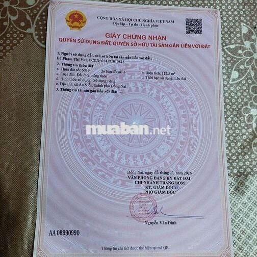 bán 2 lô đất thổ cư liên kề đat 2 mặt tiền đườg đầu đuôi chính chủ ban