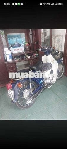 Honda Cub 86 Xanh Trắng Máy zin