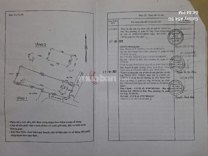 Bán nhà hẻm 1001/8 Lê Đức Thọ, P. 16, Q. Gò Vấp 