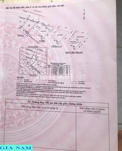 BÁN NHÀ MẶT TIỀN KINH DOANH : 1071 HOÀNG SA - P. 11 - Q. 3 - TPHCM
